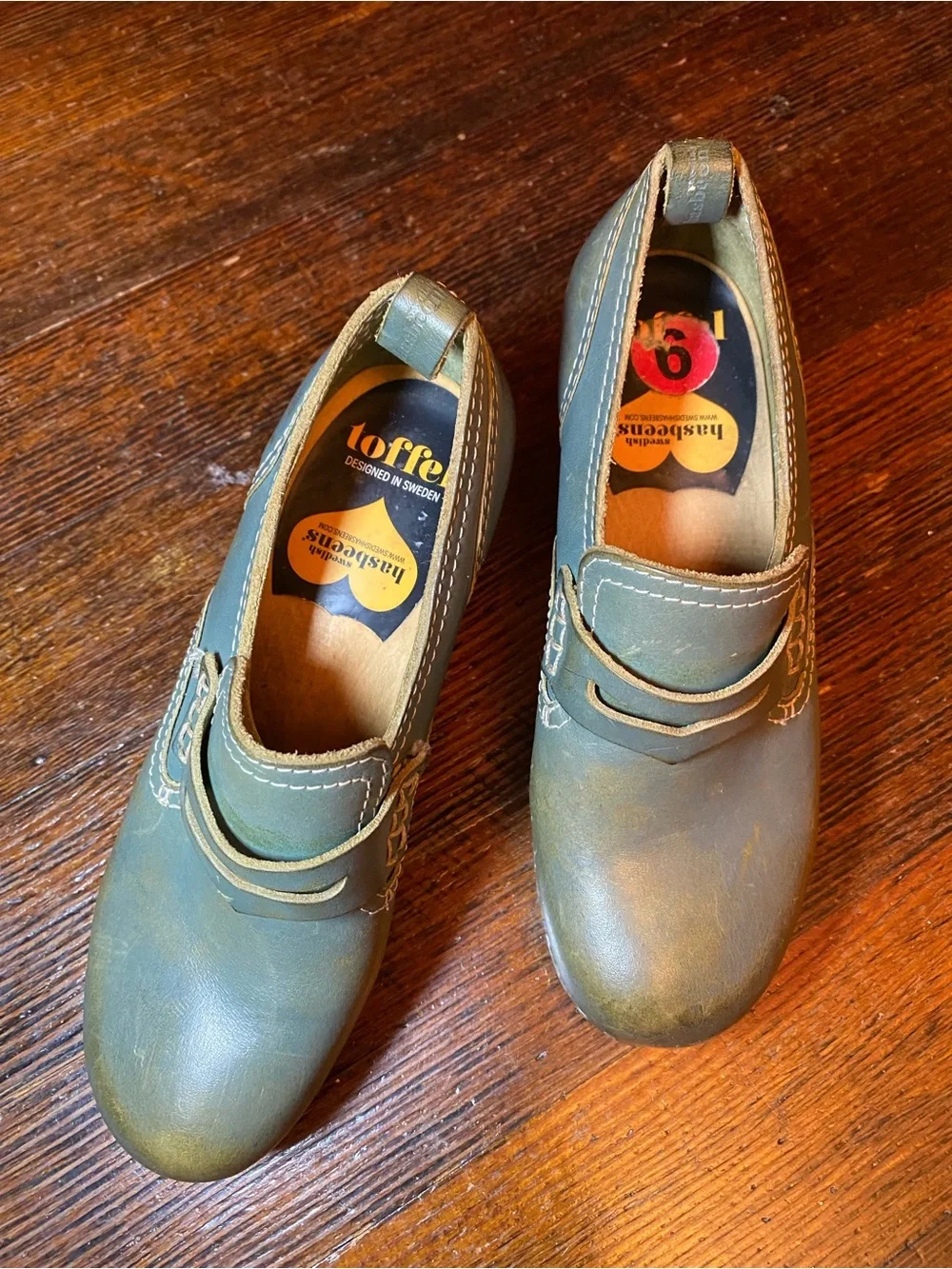 Swedish Hasbeens stylish leather